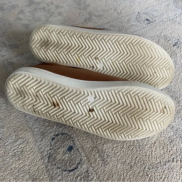 Sezane Jack Trainers Rose Gold Satin FR 38 US 7 RARE